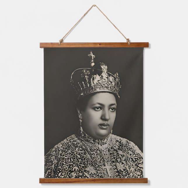 Tapisserie Suspendue Menen Selassie Jah Rastafari Rasta Reggae Roots  (Recto)