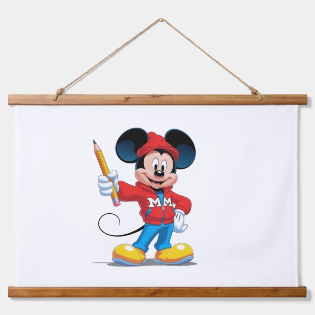 Tapisserie Suspendue Mickey’s Modern Muse : Dessiner la joie! (Devant)