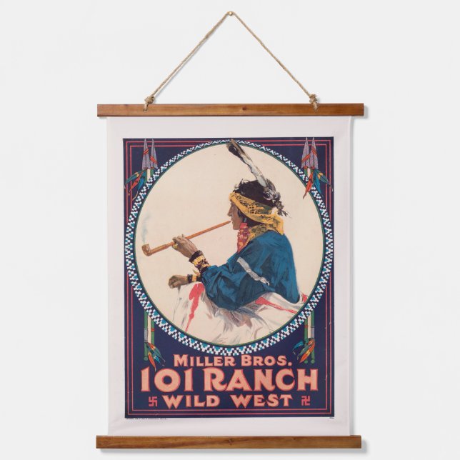 Tapisserie Suspendue Miller Bros 101 Ranch, Poster du Wild West Circus (Recto)