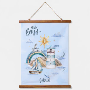 Tapisserie Suspendue Mini Boss Ship In the Ocean Personnalisable