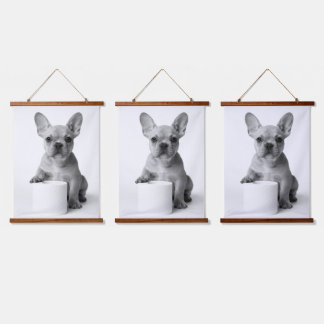Tapisserie Suspendue Minimalist Funny French Bulldog Guards ToiletPaper