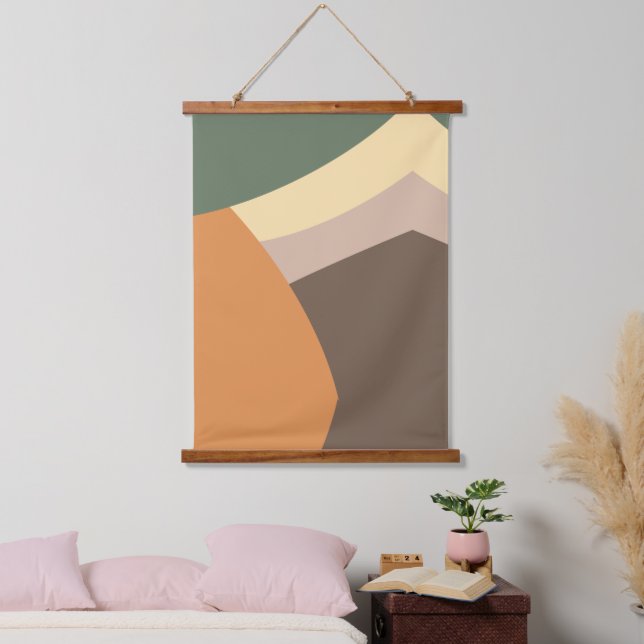 Tapisserie Suspendue Minimaliste moderne  (Chambre à coucher)