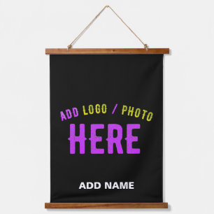 TAPISSERIE SUSPENDUE MODERNE ET MODERNE PERSONNALISABLE NOIR VÉRIFIÉ