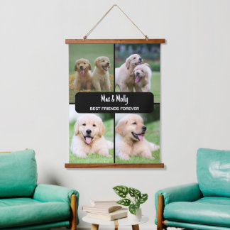 Tapisserie Suspendue Moderne Pet Lover Meilleurs Amis Forever Chien Pho