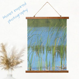Tapisserie Suspendue Monet a inspiré les roseaux à queue sur le bord de