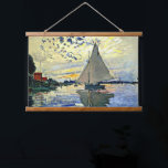 Tapisserie Suspendue Monet - Voilier au Petit Gennevilliers<br><div class="desc">Claude Monet célèbre peinture,  Sailboat au Petit Gennevilliers.</div>