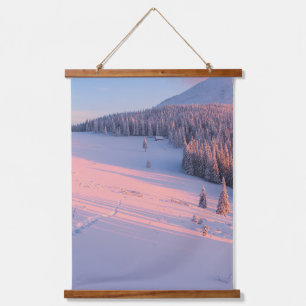 Tapisserie Suspendue Montagnes neigeuses
