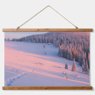 Tapisserie Suspendue Montagnes neigeuses