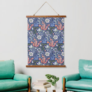 Tapisserie Suspendue Motif Art Nouveau floral de William Morris Compton
