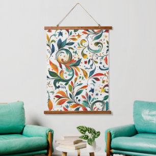 Tapisserie Suspendue Motif couleur Paisley d'inspiration vintage