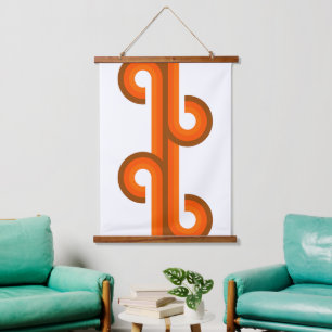 Tapisserie Suspendue Motif d'art de fusion géométrique Abstrait