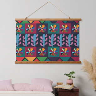Tapisserie Suspendue Motif d'art mexicain Cinco De Mayo