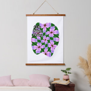 Tapisserie Suspendue Motif de fleurs rose pâle