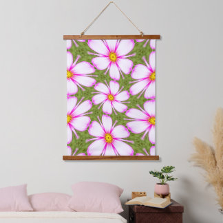 Tapisserie Suspendue Motif Fleurs Cosmos