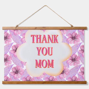 Tapisserie Suspendue Motif floral personnalisé et aquarelle 