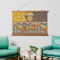Motif oiseau de la nature Art nouveau français vin