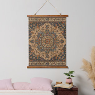 Tapisserie Suspendue Motif Turc Oriental Perse Antique Vintage