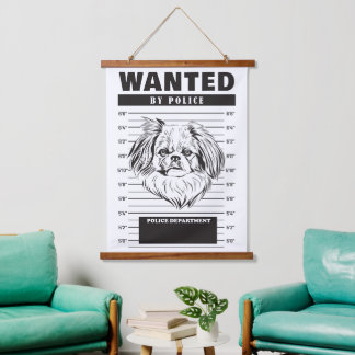 Tapisserie Suspendue Mugshot recherché de Yorkshire Terrier