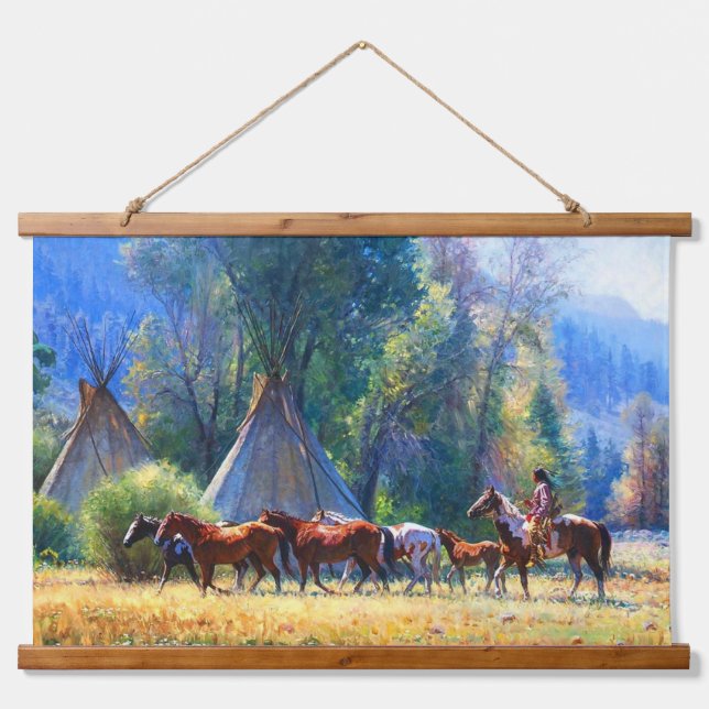 Tapisserie Suspendue Mur d'art indien du sud-ouest (Devant)