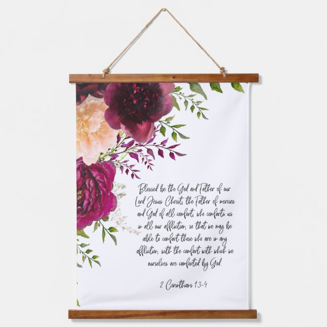 Tapisserie Suspendue Mur de verset biblique (Recto)