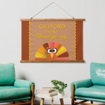 Mur personnalisé Thanksgiving familial
