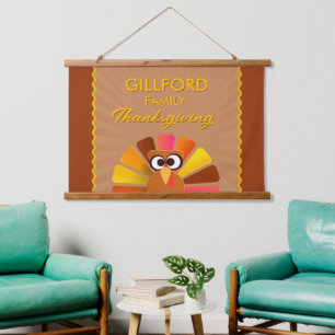 Tapisserie Suspendue Mur personnalisé Thanksgiving familial