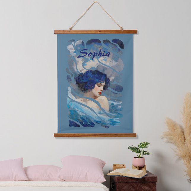 Tapisserie Suspendue Murmur de la Déesse de l'Océan (Chambre à coucher)