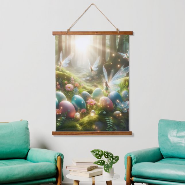Tapisserie Suspendue Mystical Forest Fairy Magical Spring Eggs (Salon)