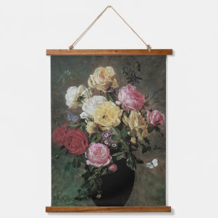 Tapisserie Suspendue Nature morte avec des fleurs dans un vase par Olaf
