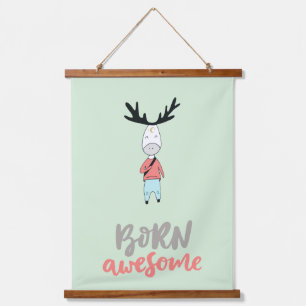 Tapisserie Suspendue Né Awesome moderne Cartoon Deer