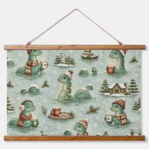 Tapisserie Suspendue Nessie de Noël Monstre du Loch Ness Confortable Cr