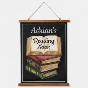 Tapisserie Suspendue Noeud de lecture noir