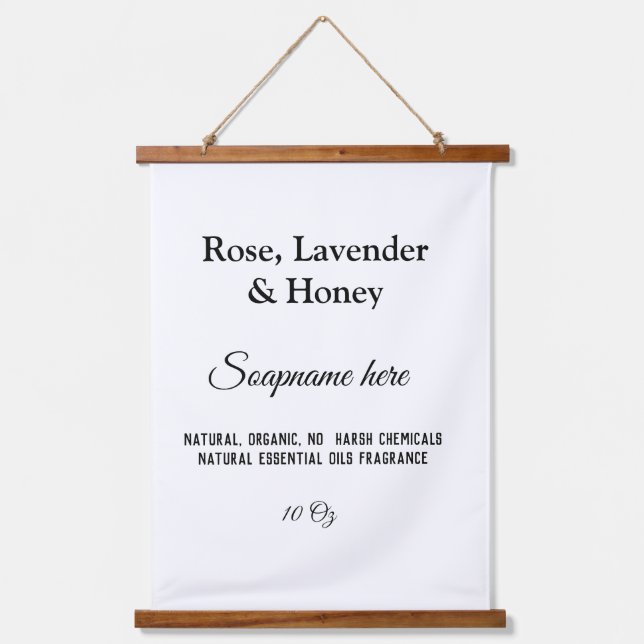 Tapisserie Suspendue nom du savon poids site internet ingrédients détai (Recto)