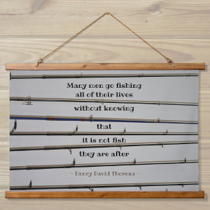 Tapisserie Suspendue Nombreux sont les hommes à aller pêcher des arbres