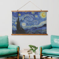 Nuit étoilée de Van Gogh ciel tourbillonnant bleu