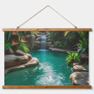Tapisserie Suspendue oasis tropicale