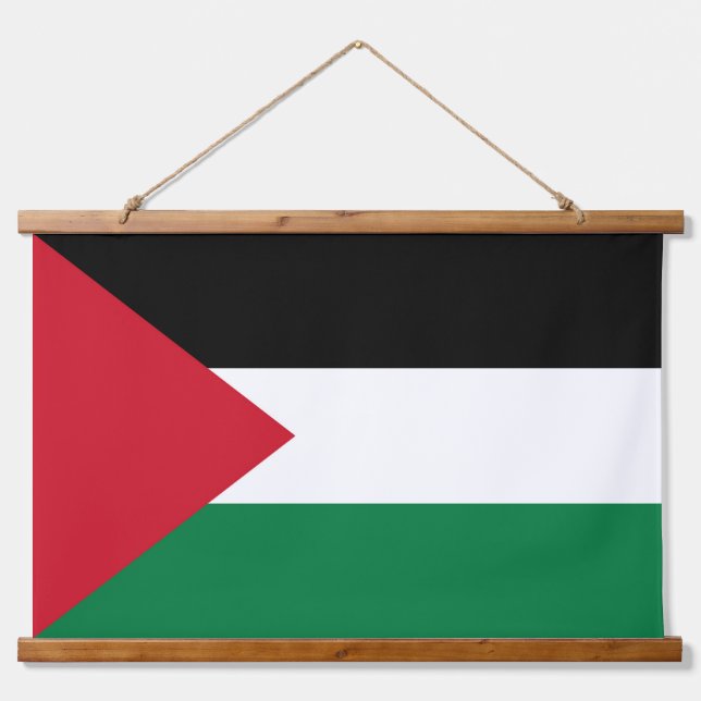 Tapisserie Suspendue officiellement le drapeau de l'État de Palestine (Devant)