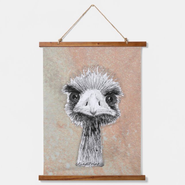 Tapisserie Suspendue Oiseau en colère (Recto)