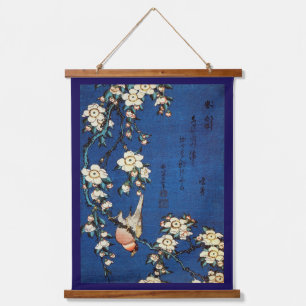 Tapisserie Suspendue Oiseau et cerisier plumant, Hokusai