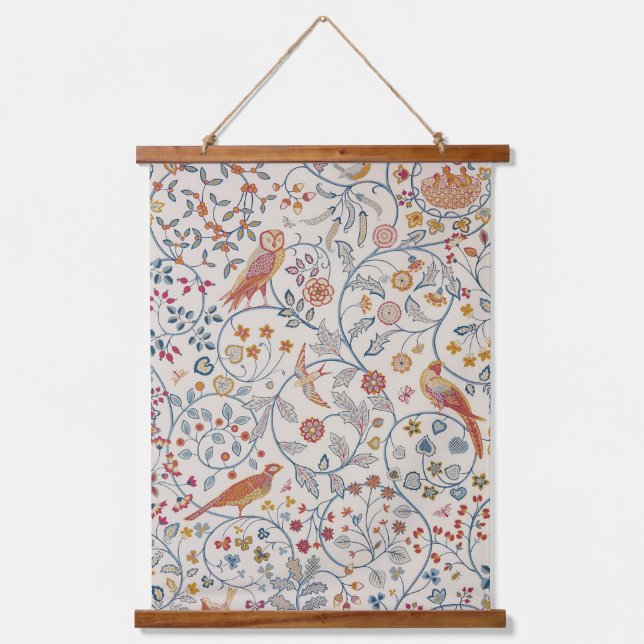 Tapisserie Suspendue Oiseaux et fleurs, William Morris (Recto)