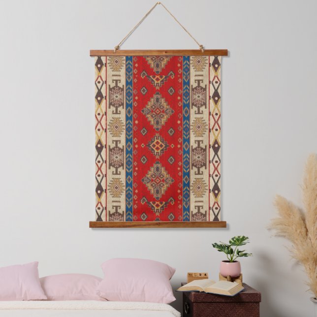 Tapisserie murale vintage suspendue sultan turc velours marocain 55 x