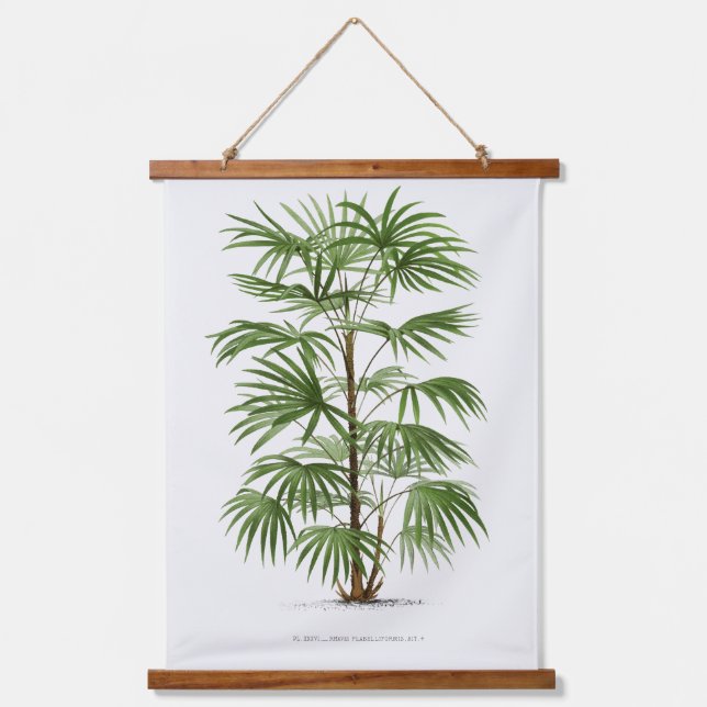 Tapisserie Suspendue Palm Print -Pieter Joseph de Pannemaeker 1832-1904 (Recto)