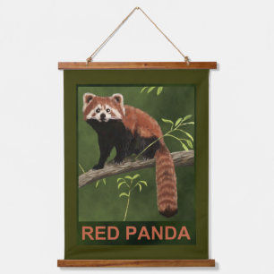 Tapisserie Suspendue Panda rouge