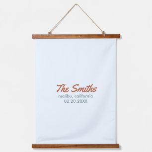 Tapisserie Suspendue Panneau de bienvenue mariage