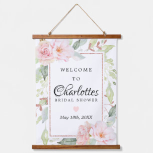Tapisserie Suspendue Panneau de bienvenue pour une réception de mariage