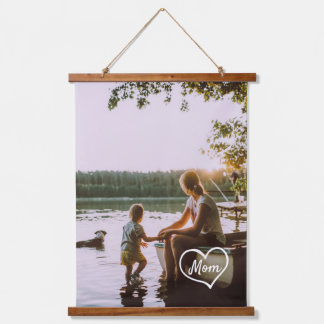 Tapisserie Suspendue Panneau de cadeau personnalisé avec photo de famil