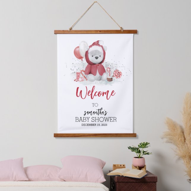 Tapisserie Suspendue Panneau de fête pour bébé sur le thème de Noël et  (Chambre à coucher)