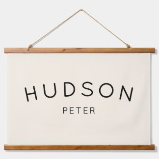 Tapisserie Suspendue Panneau de nom personnalisé, panneau de nom de béb