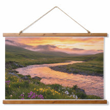 Panorama de la rivière au coucher du soleil – Affi