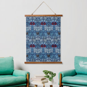 Tapisserie Suspendue Papier peint Tulipe Rose Navy Blue de William Morr